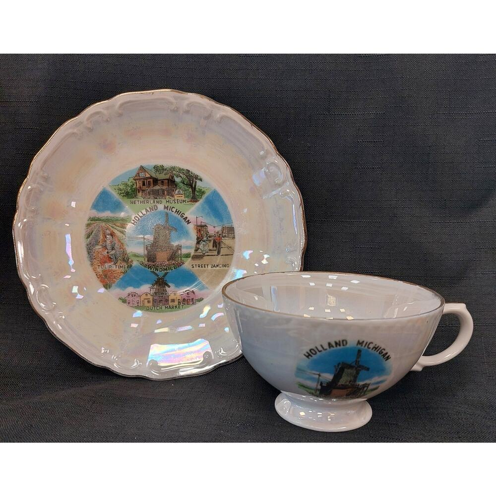 Vintage Holland Michigan Collectors Tea Cup & Saucer